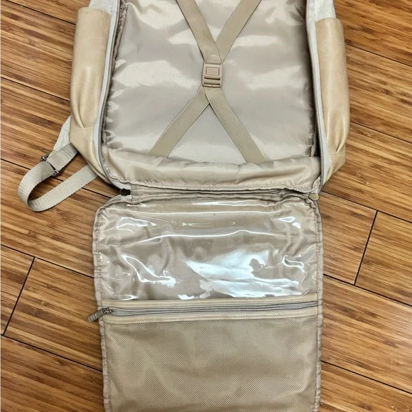 BEIS Travel Backpack in Beige - Picture 3 of 7
